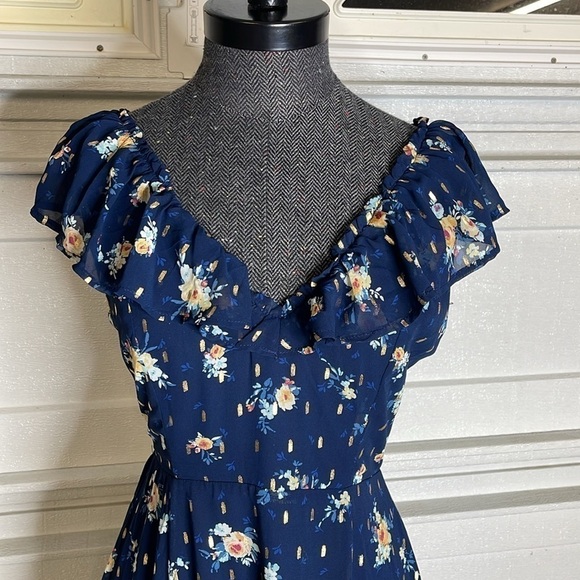 Miami Marcie Floral Maxi Summer Dress Size Small - Picture 6 of 10